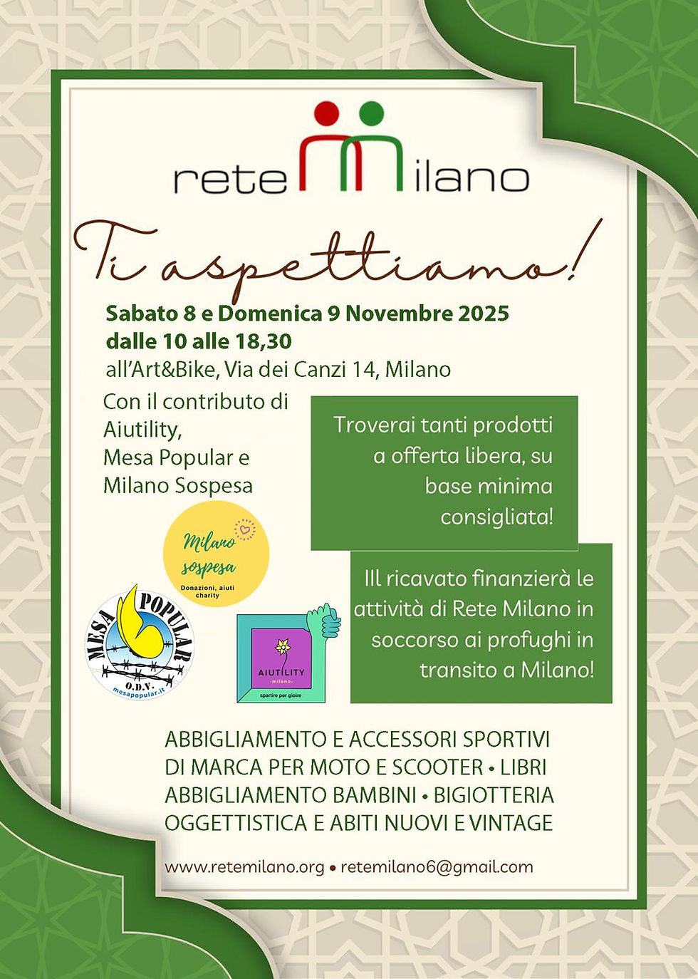 MERCATINO SOLIDALE DI RETEMILANO