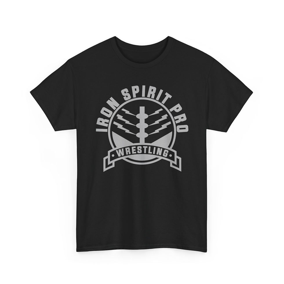 Thumbnail: Iron Spirit Pro Wrestling T-Shirt — "Iron Spirit Pro" Logo Tee