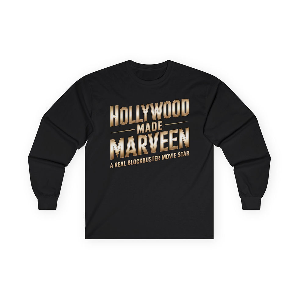 Hollywood Made Marveen Long Sleeve Shirt Blockbuster-Inspired Pro Wrestling Tee