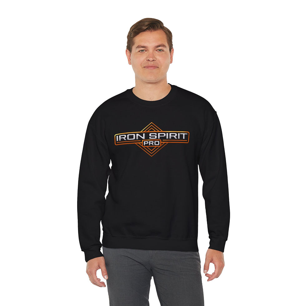 Thumbnail: Iron Spirit Pro Wrestling Classic Logo Crewneck Sweatshirt