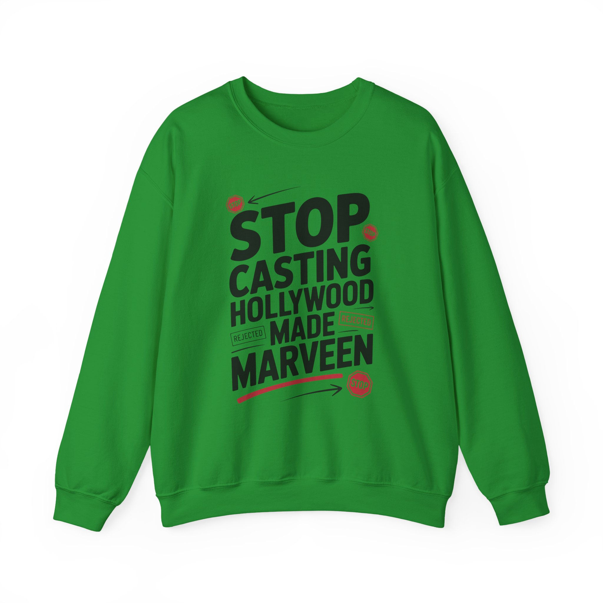 Stop Casting Hollywood Made Marveen Sweatshirt Pro Wrestling Parody Crewneck