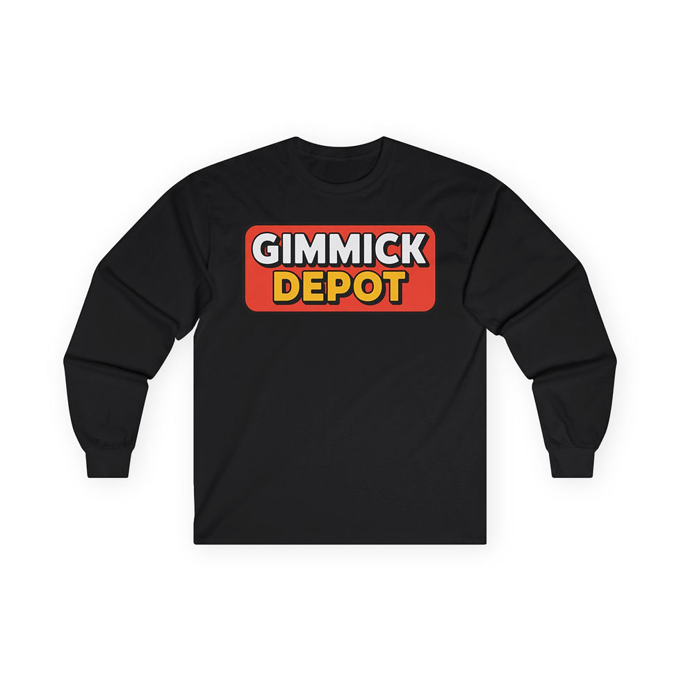 Gimmick Depot Long Sleeve Shirt — Big Box Wrestling Parody Tee