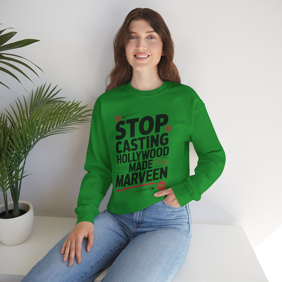 Thumbnail: Stop Casting Hollywood Made Marveen Sweatshirt Pro Wrestling Parody Crewneck