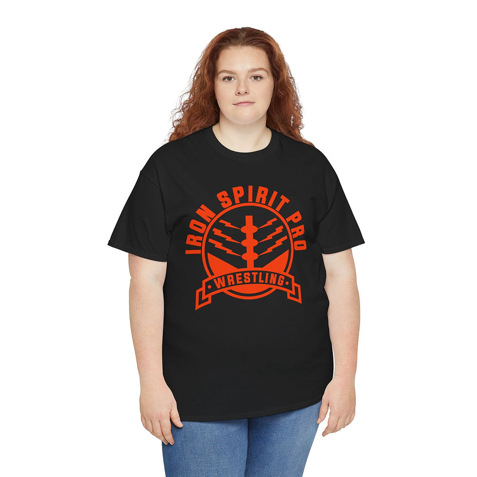 Thumbnail: Iron Spirit Pro Wrestling Tee — "Iron Spirit Pro" Red Logo Wrestling Shirt