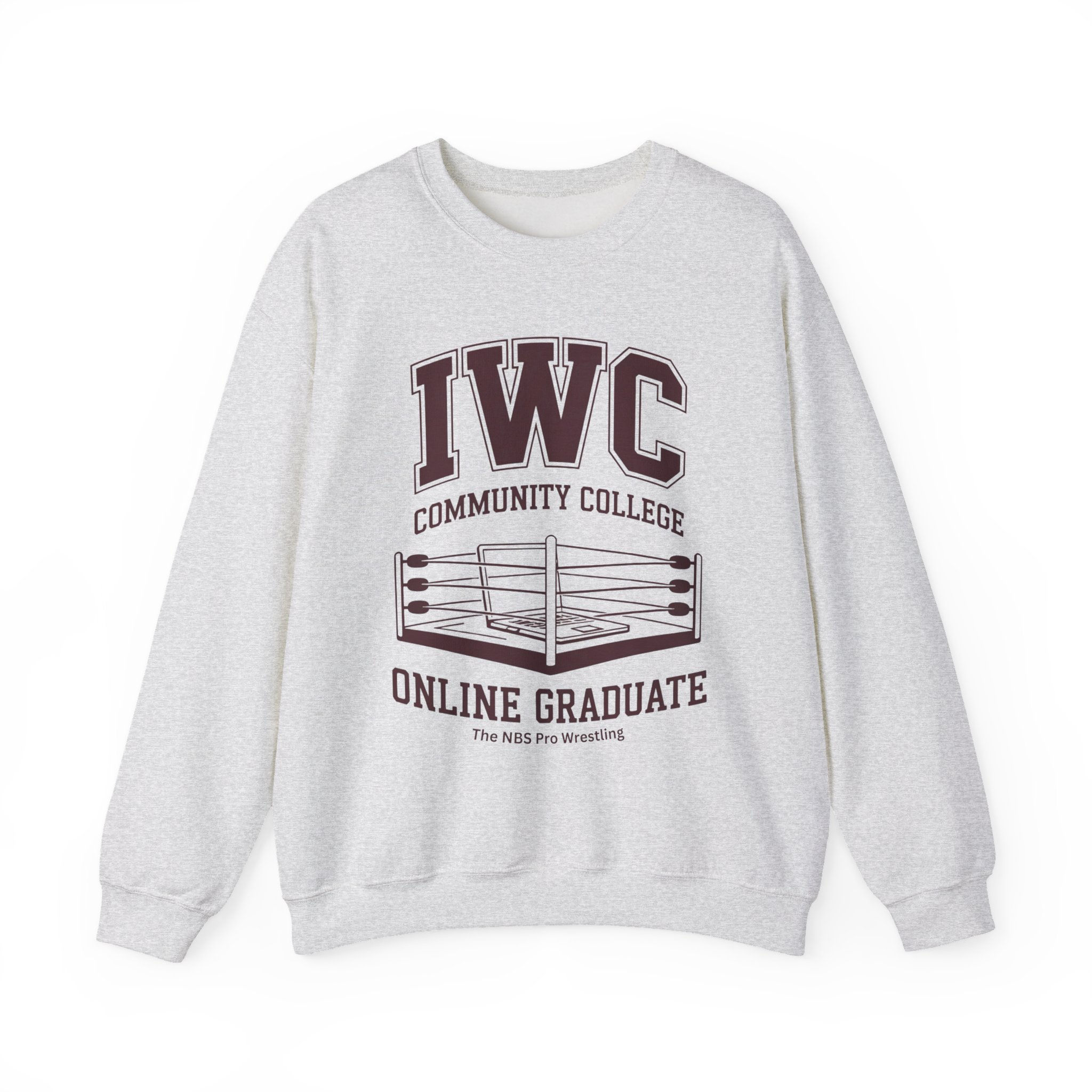  IWC Community College “Online Graduate” College Crewneck Sweatshirt Ring Design