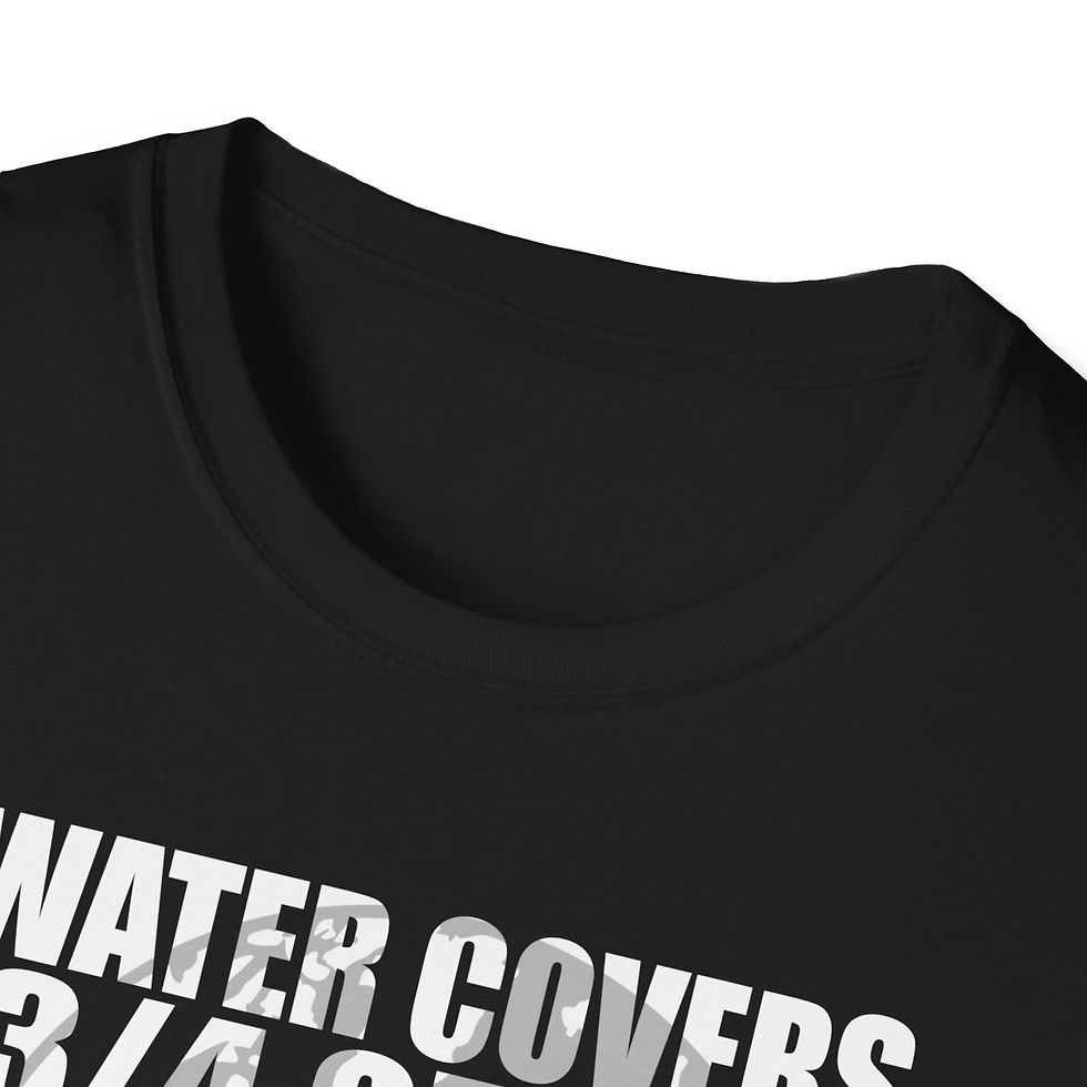 Thumbnail: KC Jackson T-Shirt — Water Covers 3/4 of the Earth Wrestling Tee