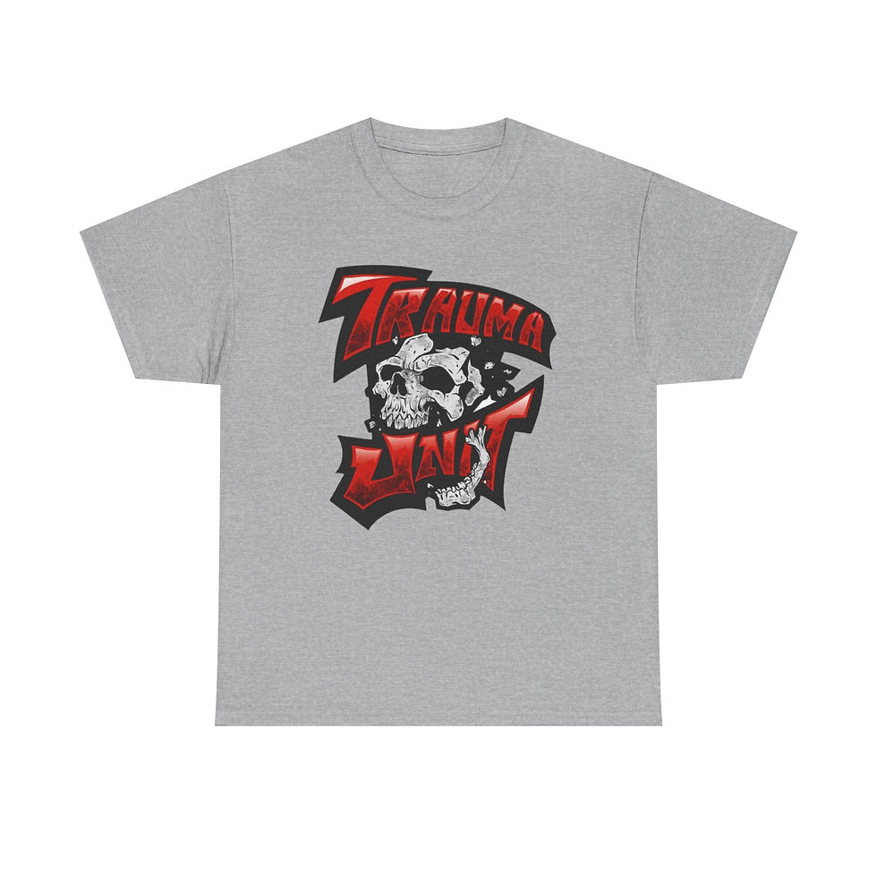 Thumbnail: Trauma Unit “Smashing Skull” Logo Tee