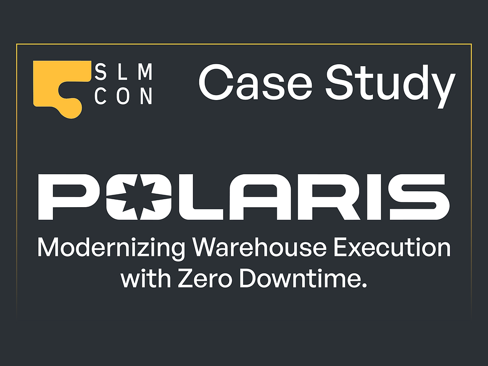 Zero Downtime. Smarter Spend. Peace of Mind. How SLMCON helped Polaris modernize warehouse execution without stopping the line.