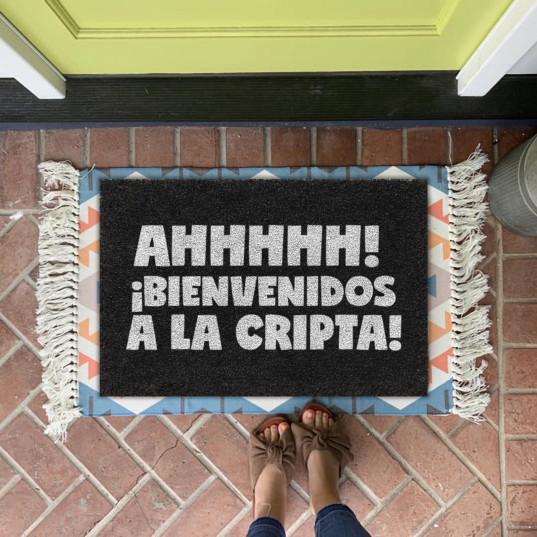 Felpudo Ahhhhh Bienvenidos a la Cripta!