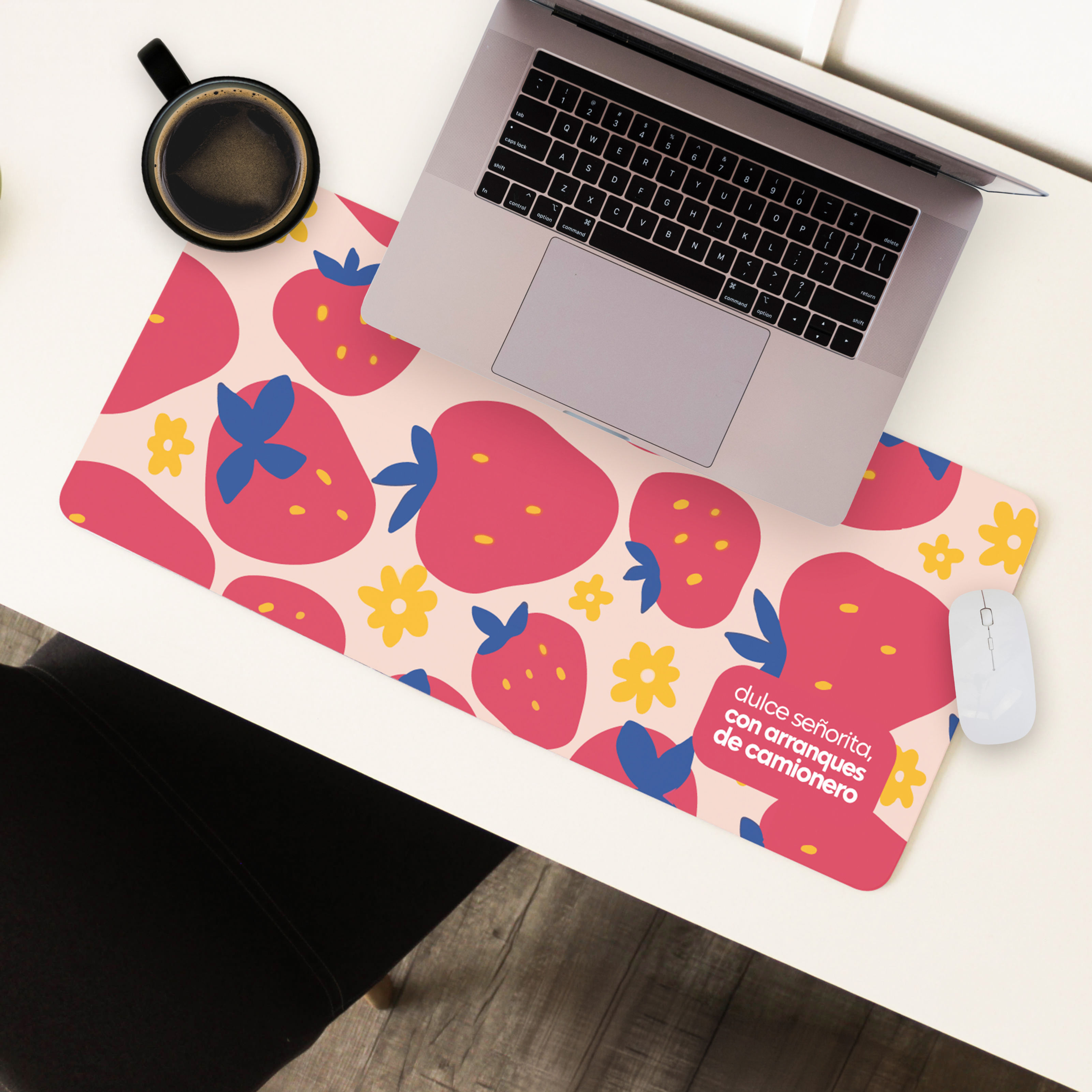 Mousepad ExtraLarge Dulce señorita, con arranques de camionero