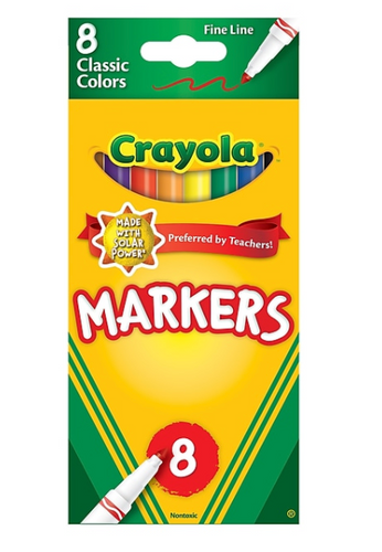 Classic Colors washable Fine Tip Markers | The Craft Zone