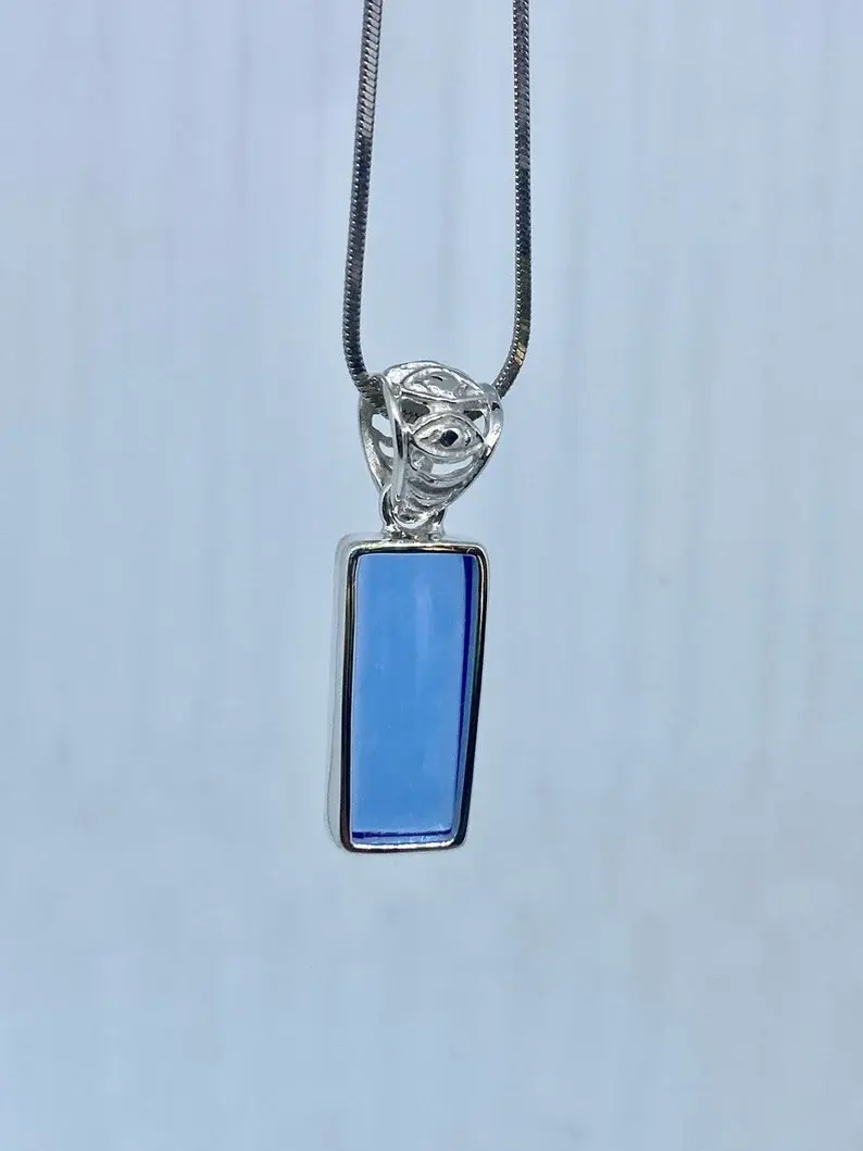 Thumbnail: S 102 - Siberian Blue Simple Pendant