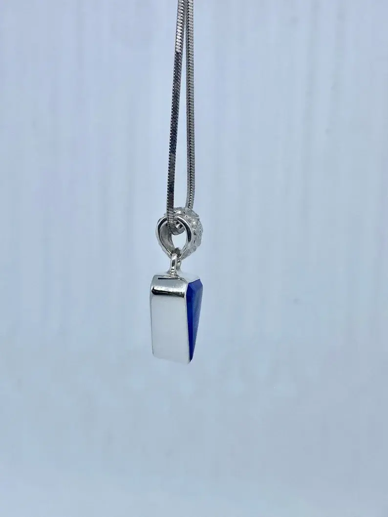 Thumbnail: S 96 - Siberian Blue Simple Pendant