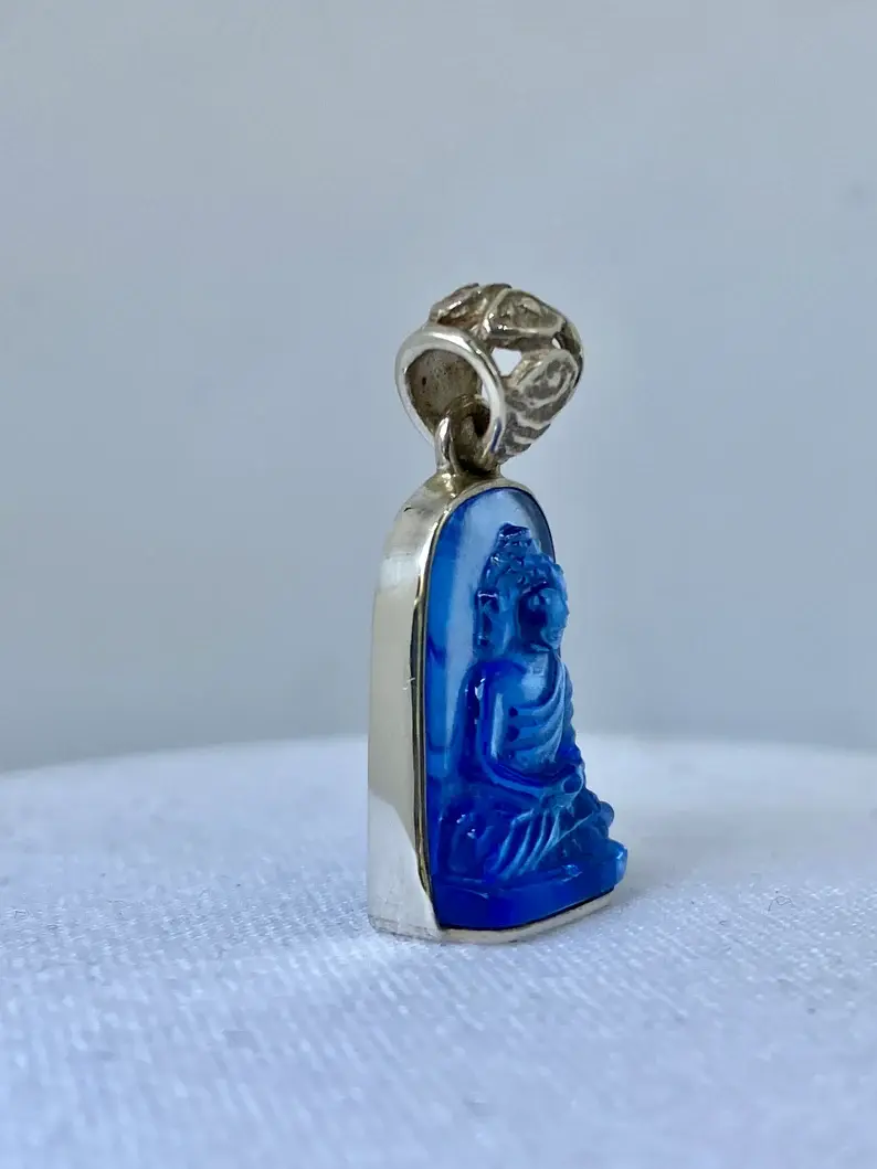 Thumbnail: Siberian Blue Buddha pendant (BDB 1.2)