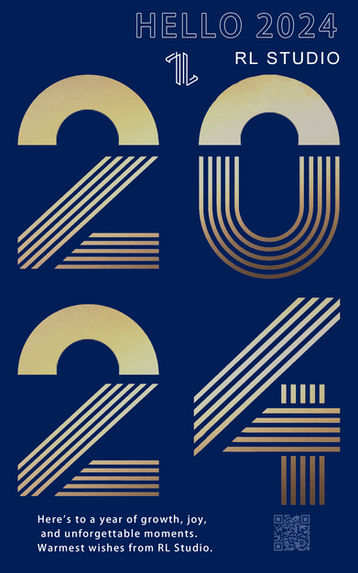 RL Studio 2024 New Year Greeting Postser