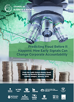 Predicting fraud before it happens - a CoBS-Warwick Business School special issue