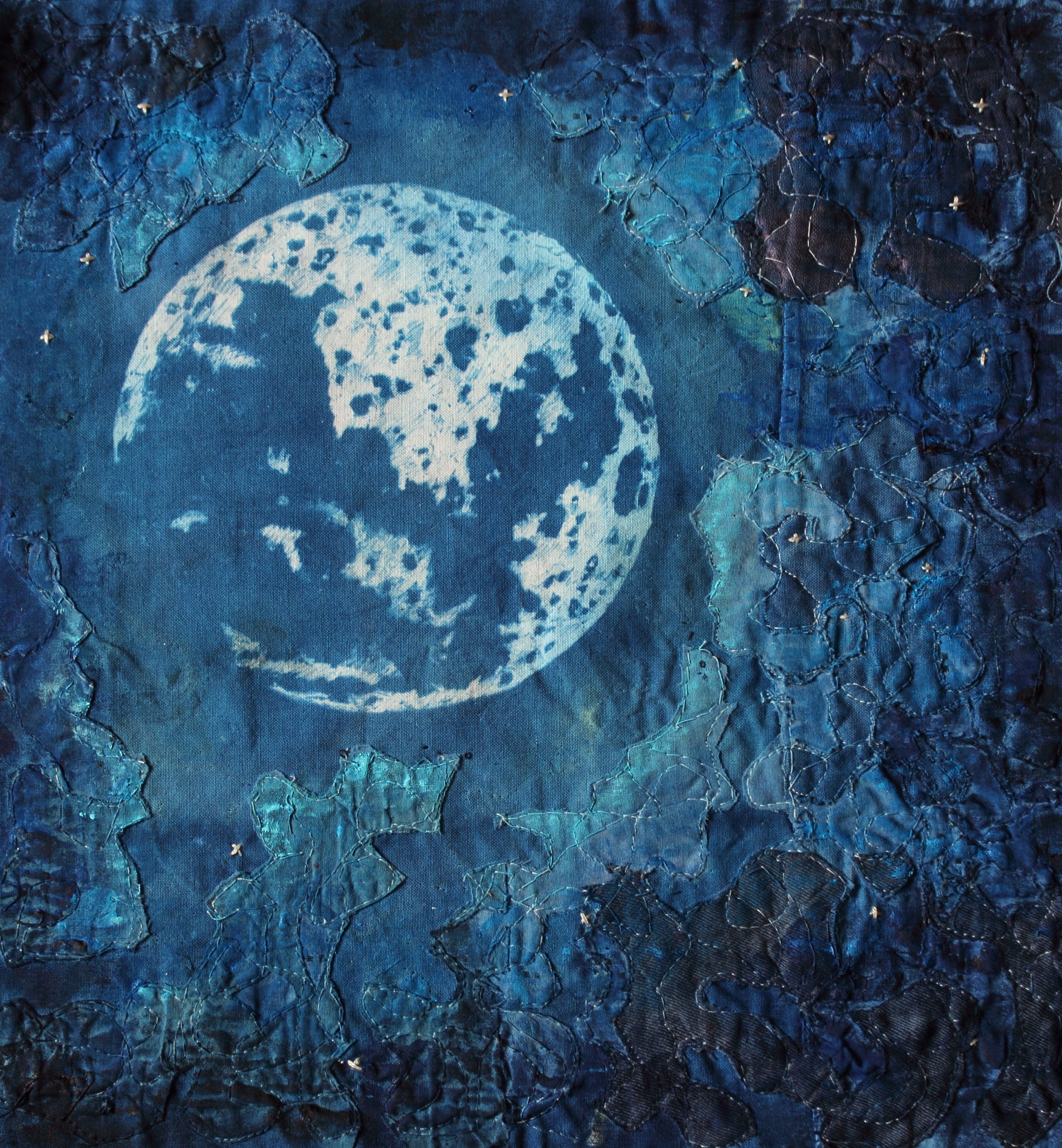 Moon and clouds