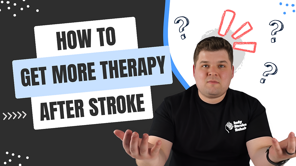 How to Get More Therapy After a Stroke