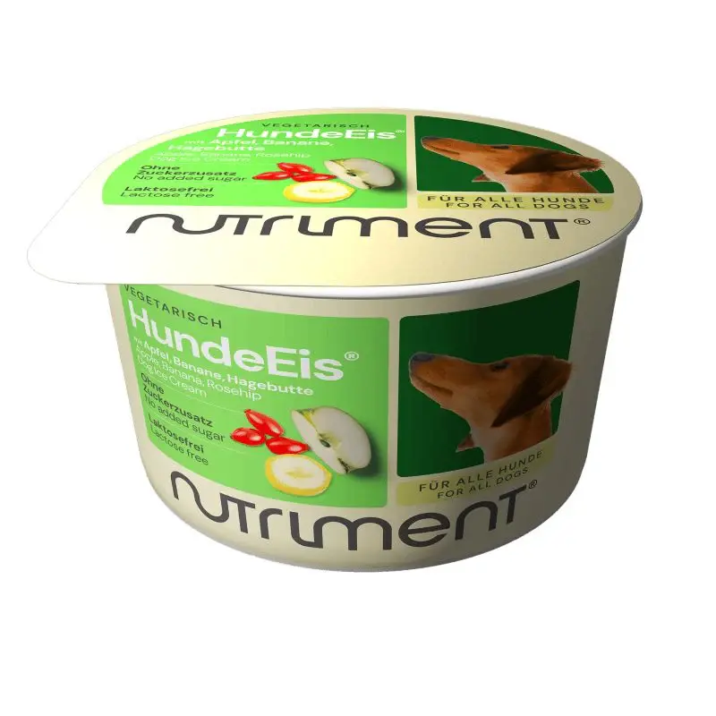 Nutriment HundeEis Apfel Banane mit Hagebutte 90ml