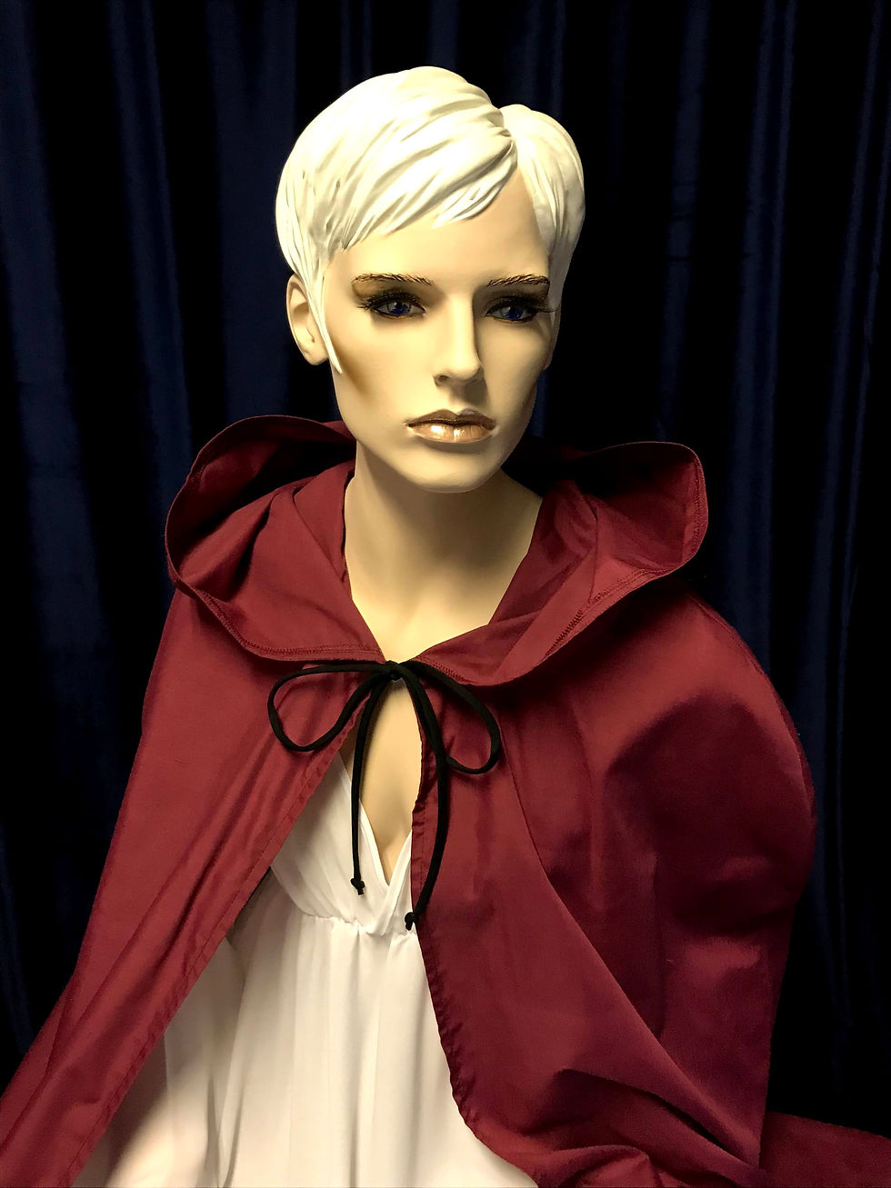 Thumbnail: Medieval CLOAK,Oversize hood, Burgundy, 150cm long,Goth,Viking,Halloween, #A02