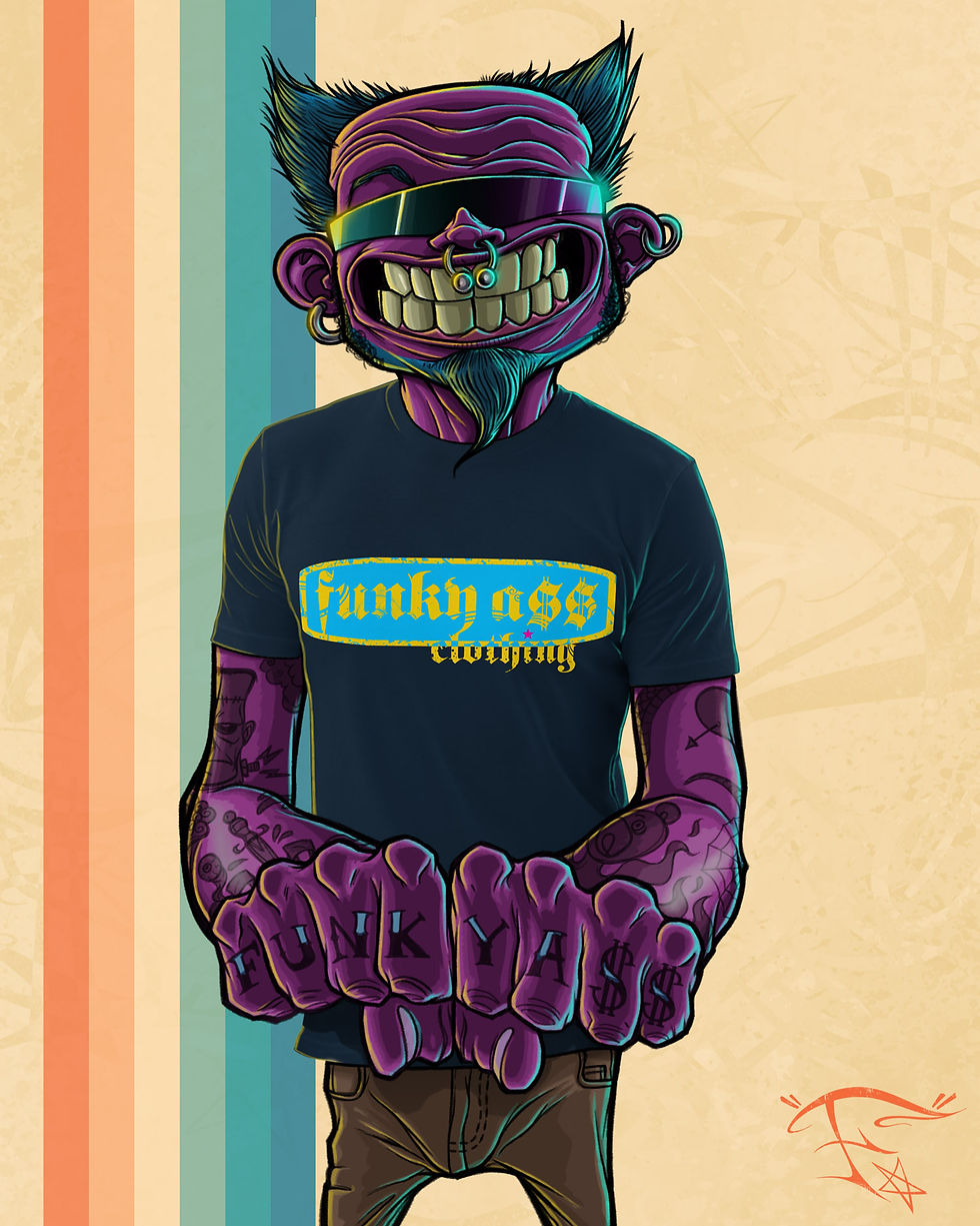 Thumbnail: FunkyA$$Clothing Banner | Men's Organic Premium T-Shirt