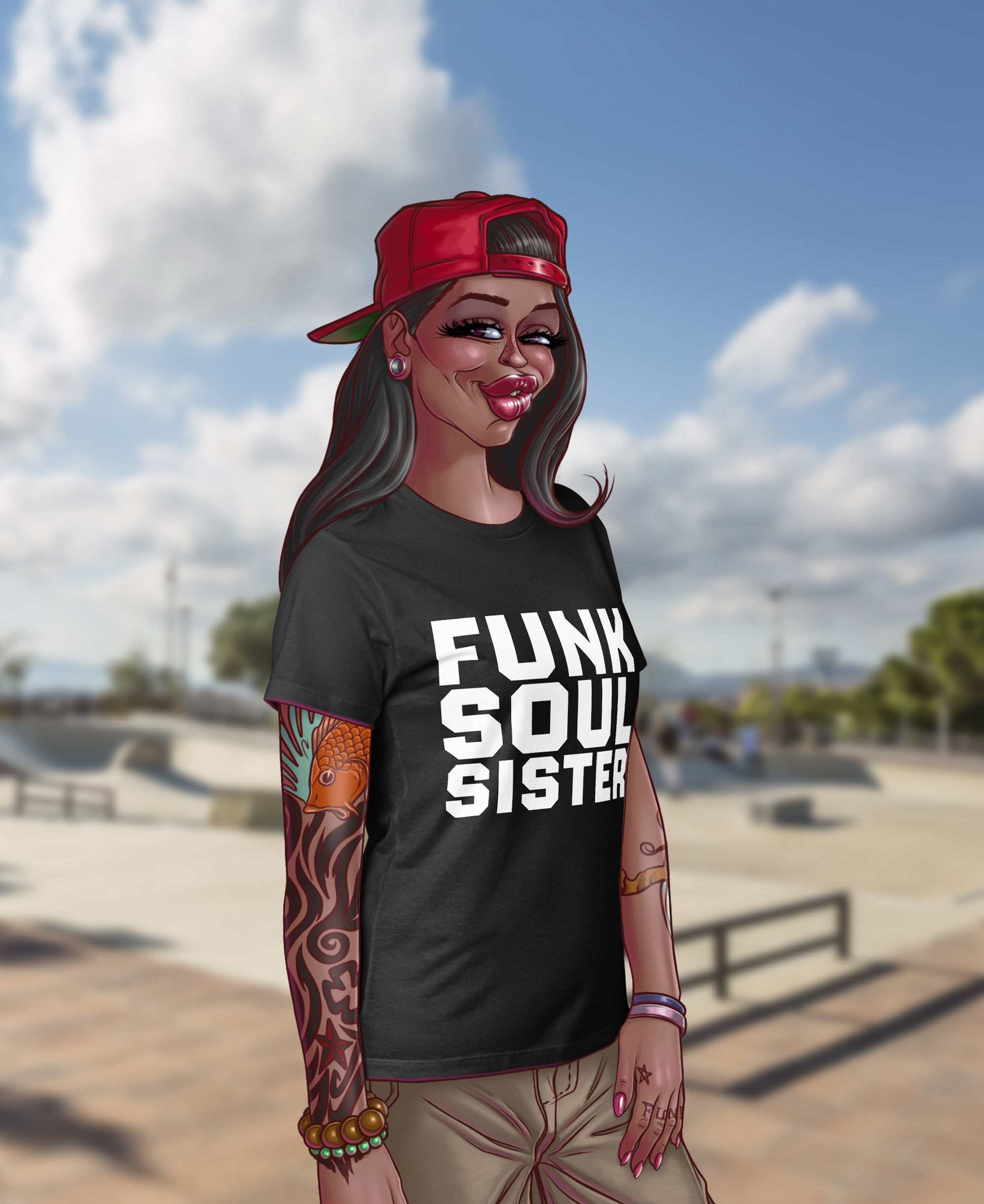 FunkyA$$Clothing FUNK SOUL SISTER | Women's Classic Softstyle T-Shirt