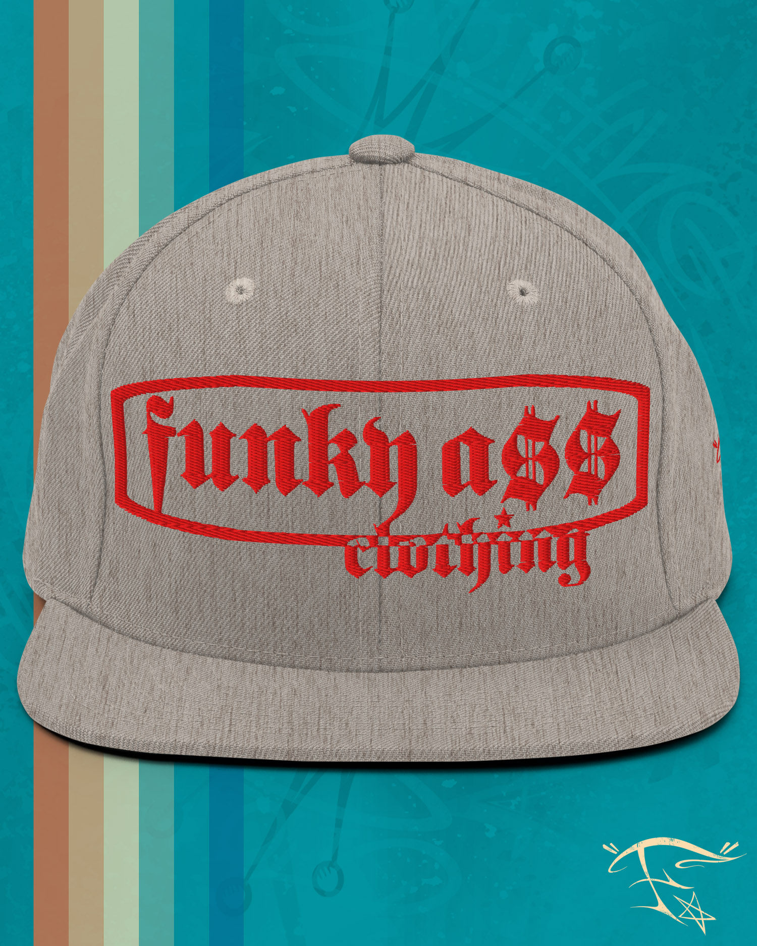 FunkyA$$Clothing Embroidered Banner | Unisex Premium Snapback Hat