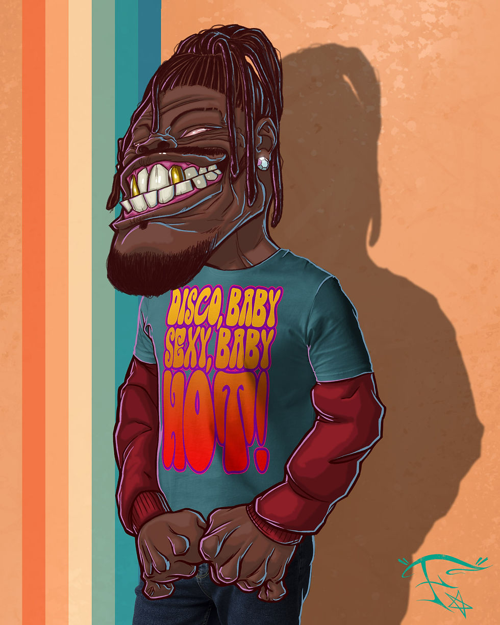 Thumbnail: FunkyA$$Clothing Disco Baby Design | Men's Organic Premium T-Shirt