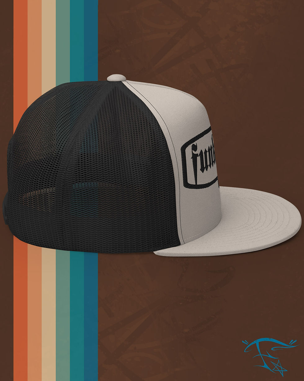 Thumbnail: FunkyA$$Clothing Embroidered Banner | Premium Trucker Cap