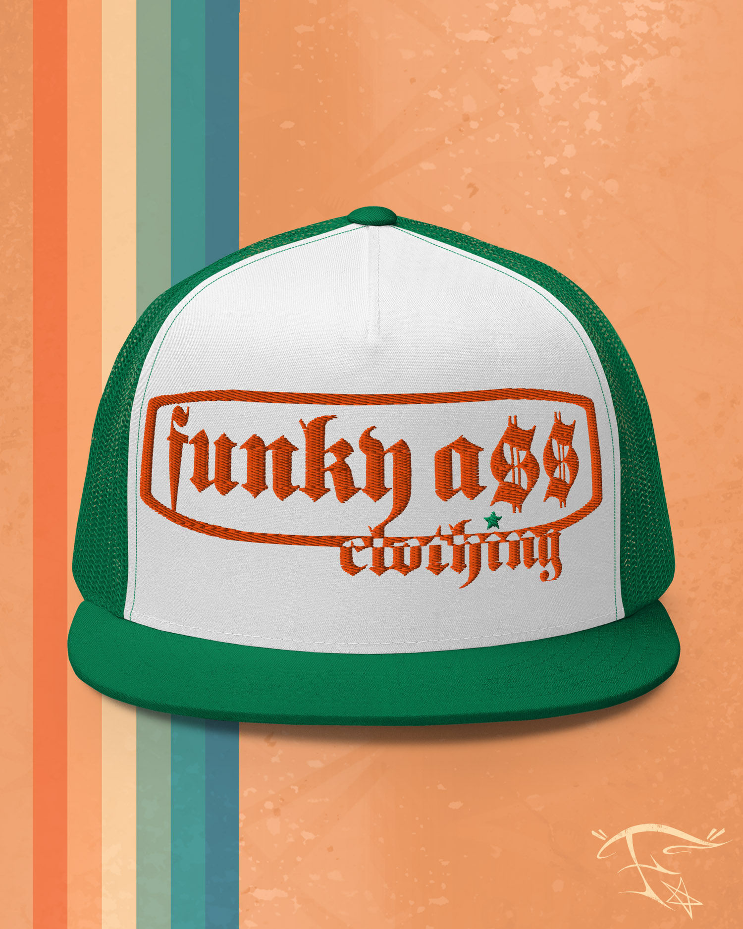 FunkyA$$Clothing Embroidered Banner | Premium Trucker Cap