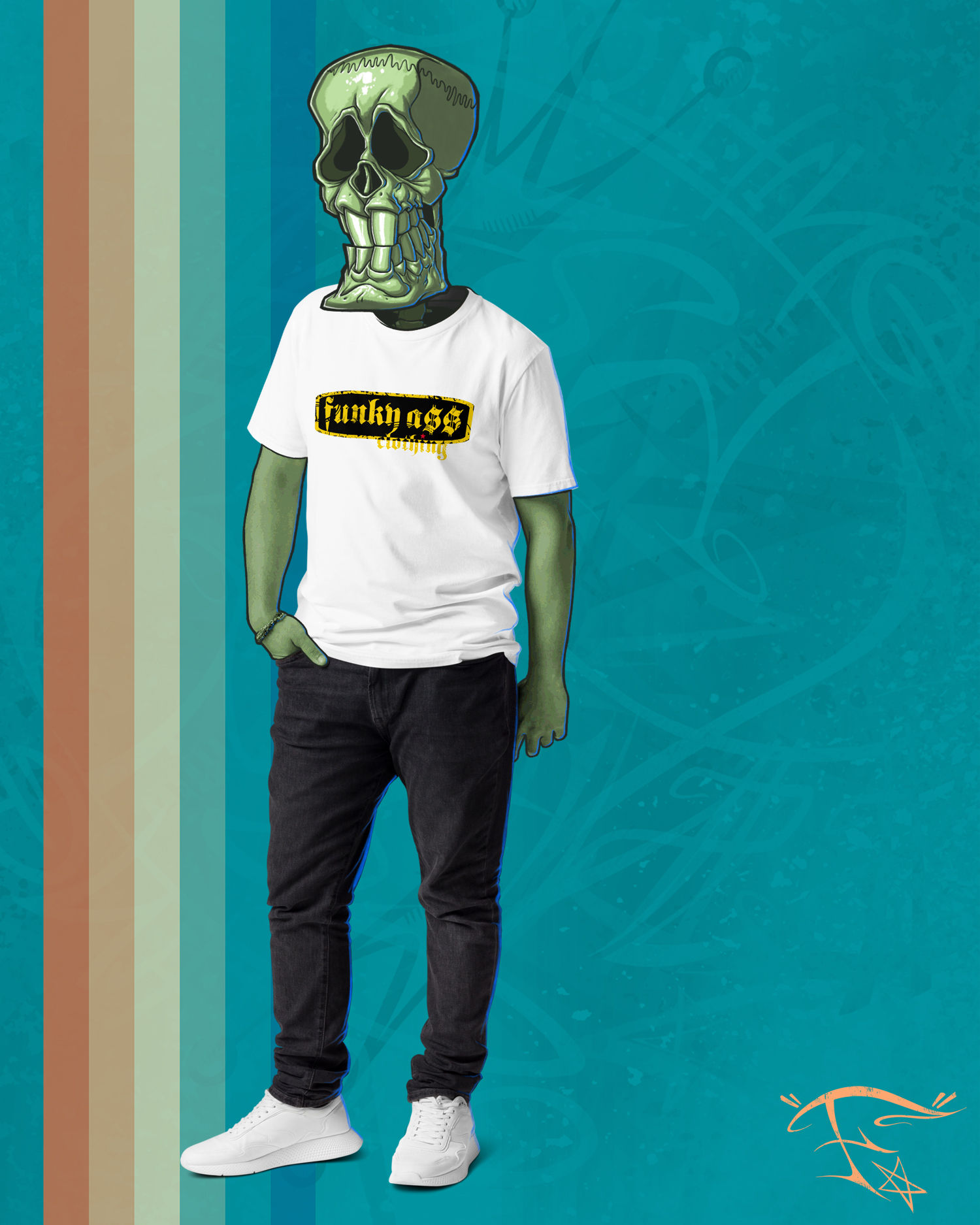 FunkyA$$Clothing Banner | Men's Organic Premium T-Shirt