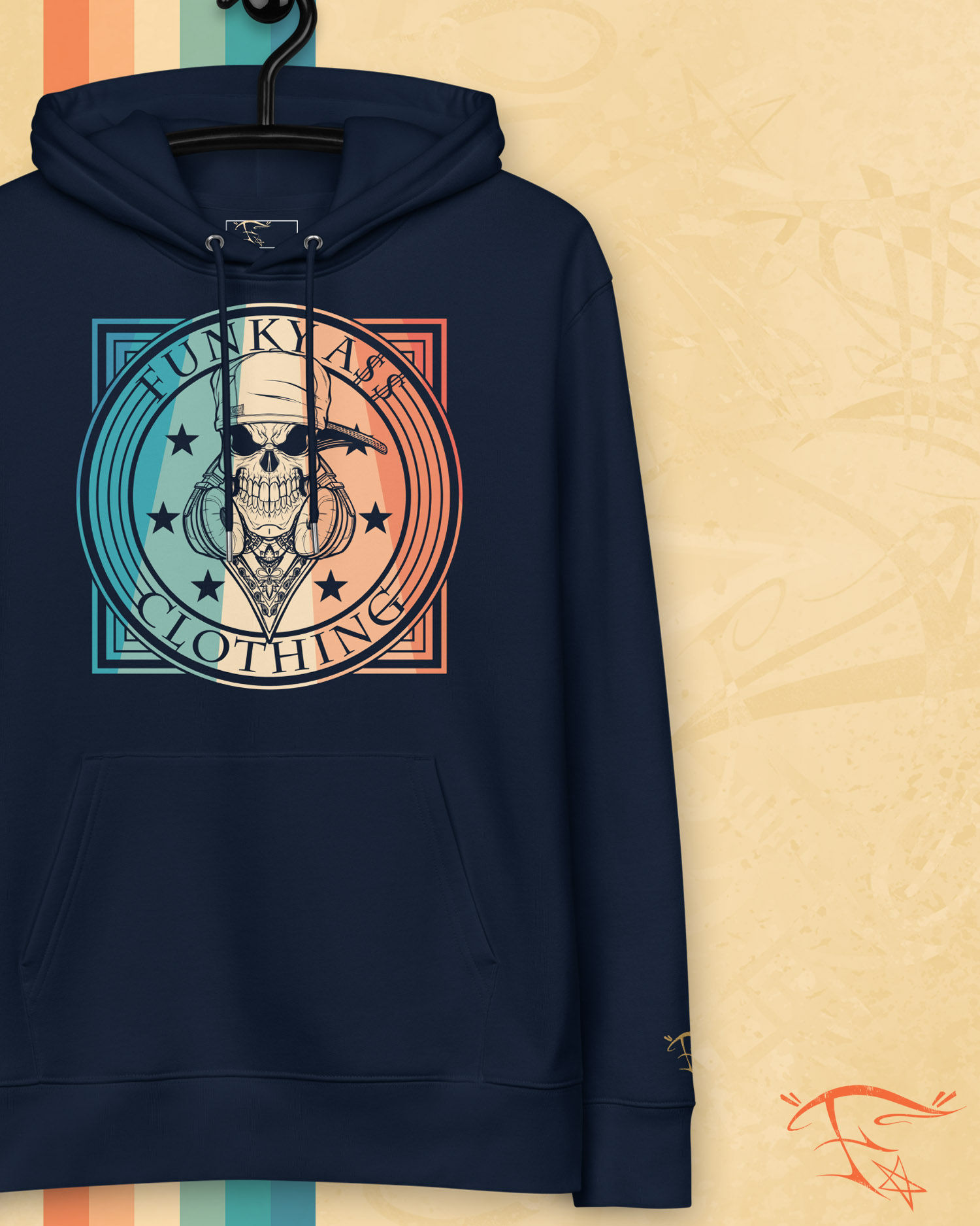 FunkyA$$Clothing Skull & Headphones | Unisex Premium Hoodie