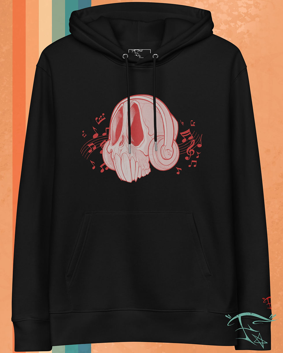 Thumbnail: FunkyA$$Clothing Skull Muzik | Unisex Premium Hoodie