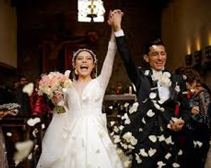 Wedding image of bride and groom