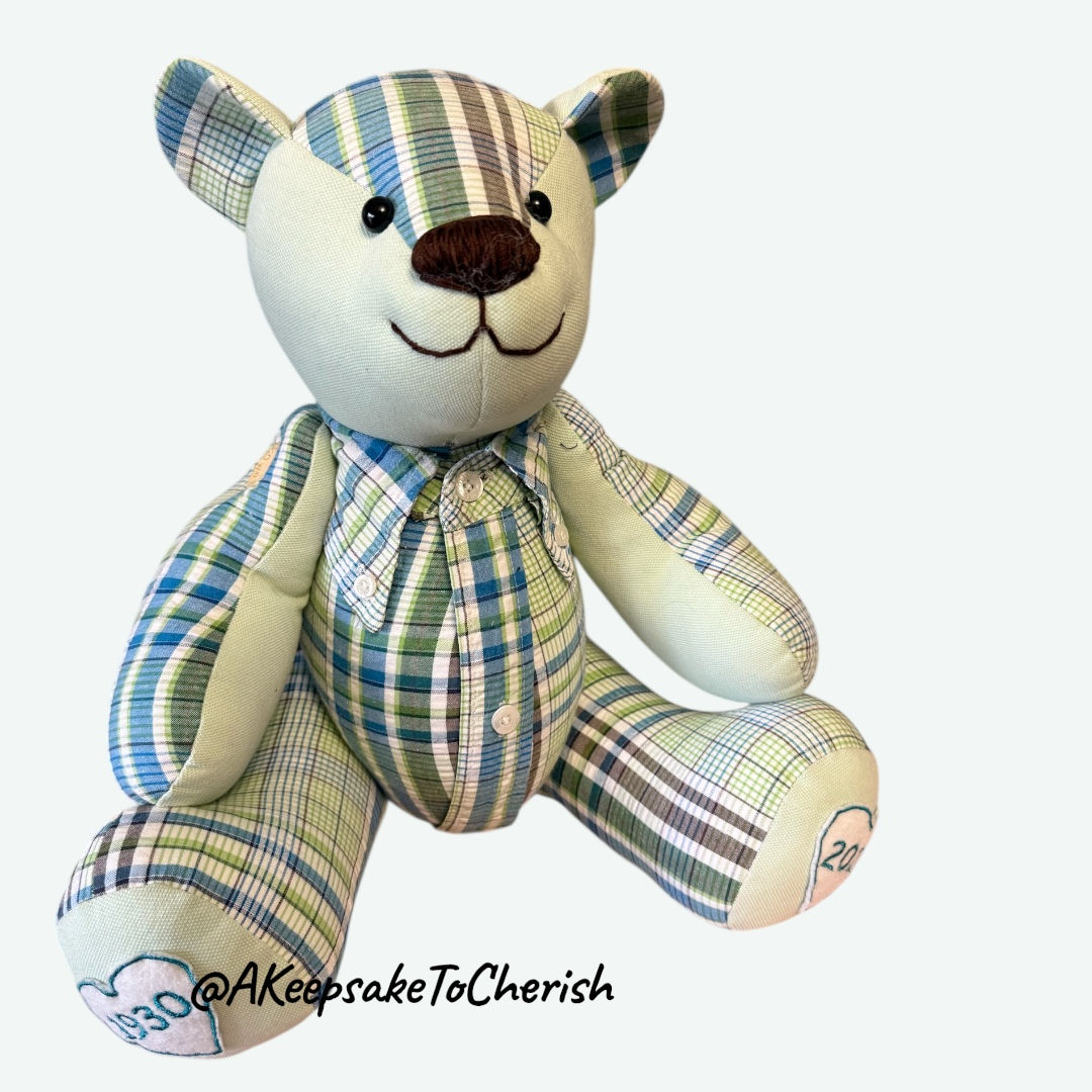 Medium Button Jointed Memory Bear