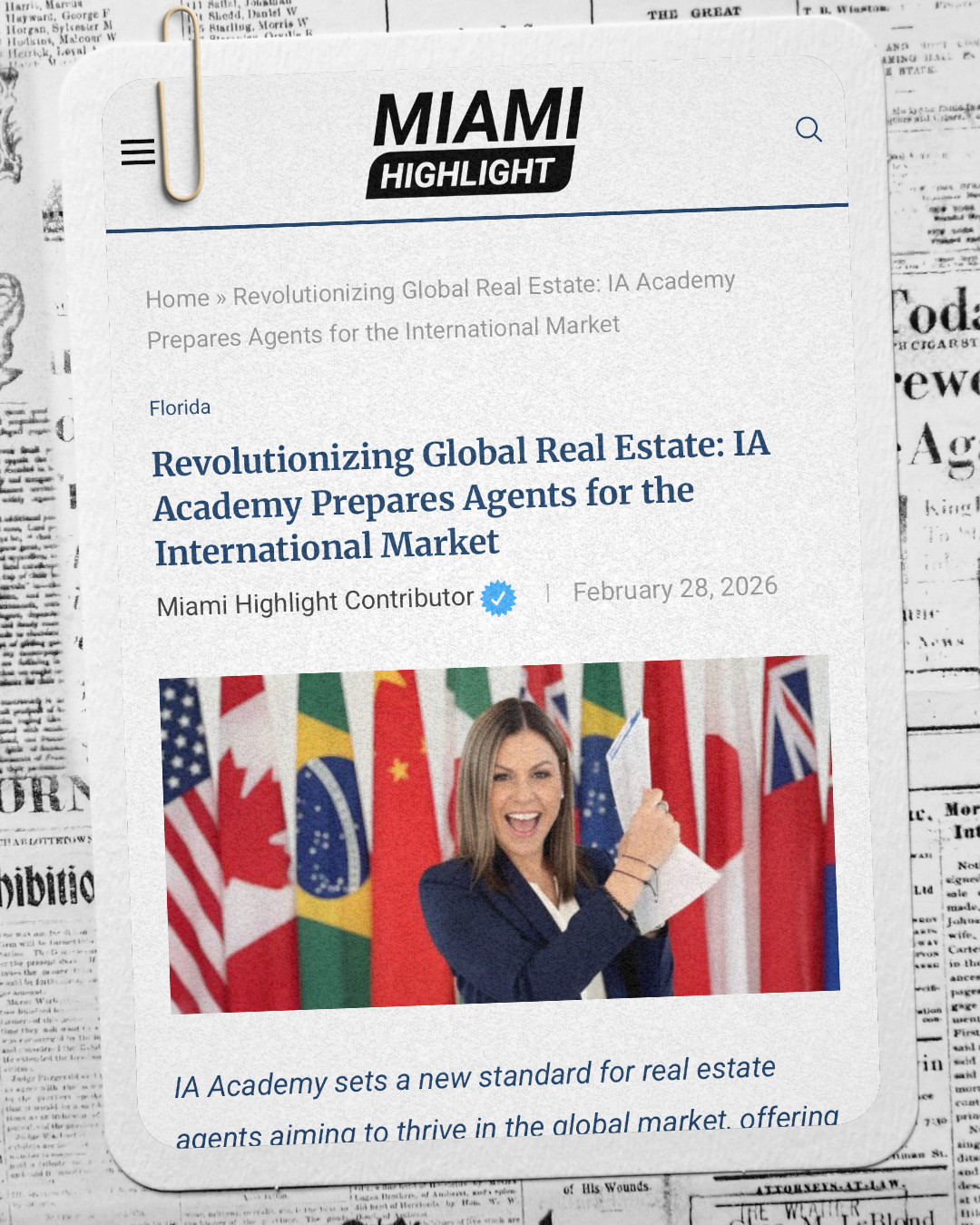 IAA in Florida media