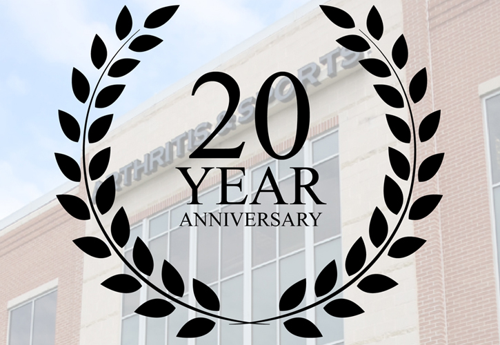 Arthritis & Sports Turns 20! Arthritis & Sports Orthopaedics