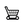 black shopping cart icon