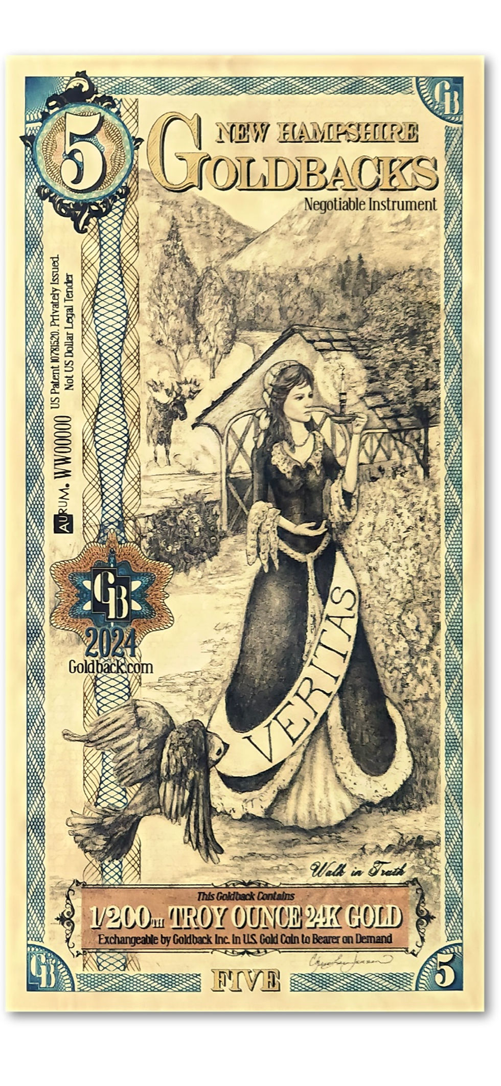 Thumbnail: 5 Goldback Note (Select Your State)