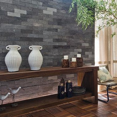 Lava stone tiles for the pool or house
