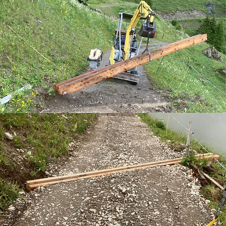 Pose d'un renvoi d'eau