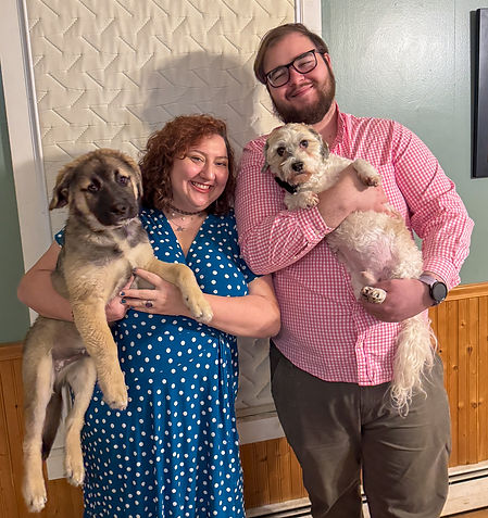Adaylia & Hugh with pups.jpg