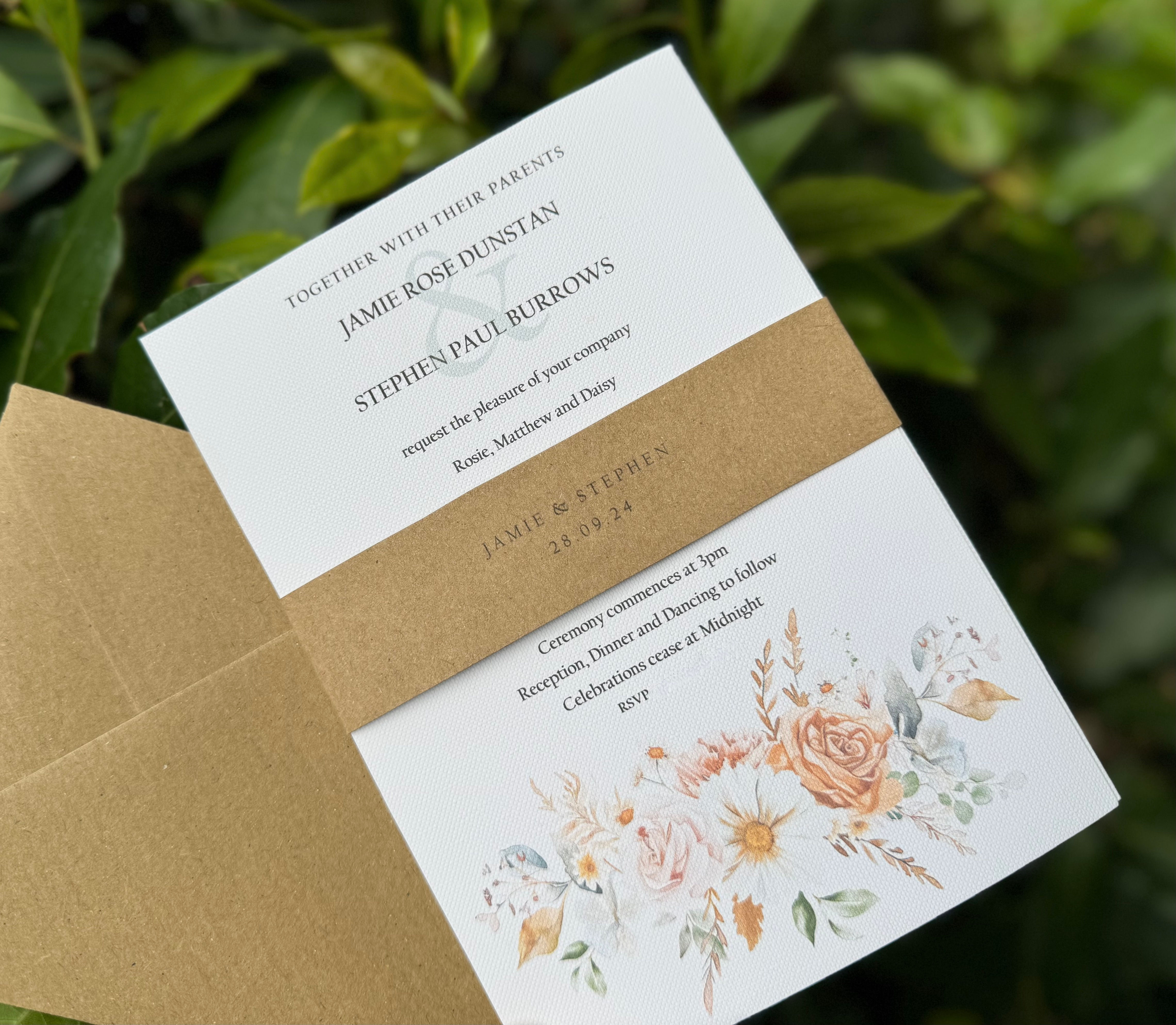 Bohemian Love - Invite with wrap-around