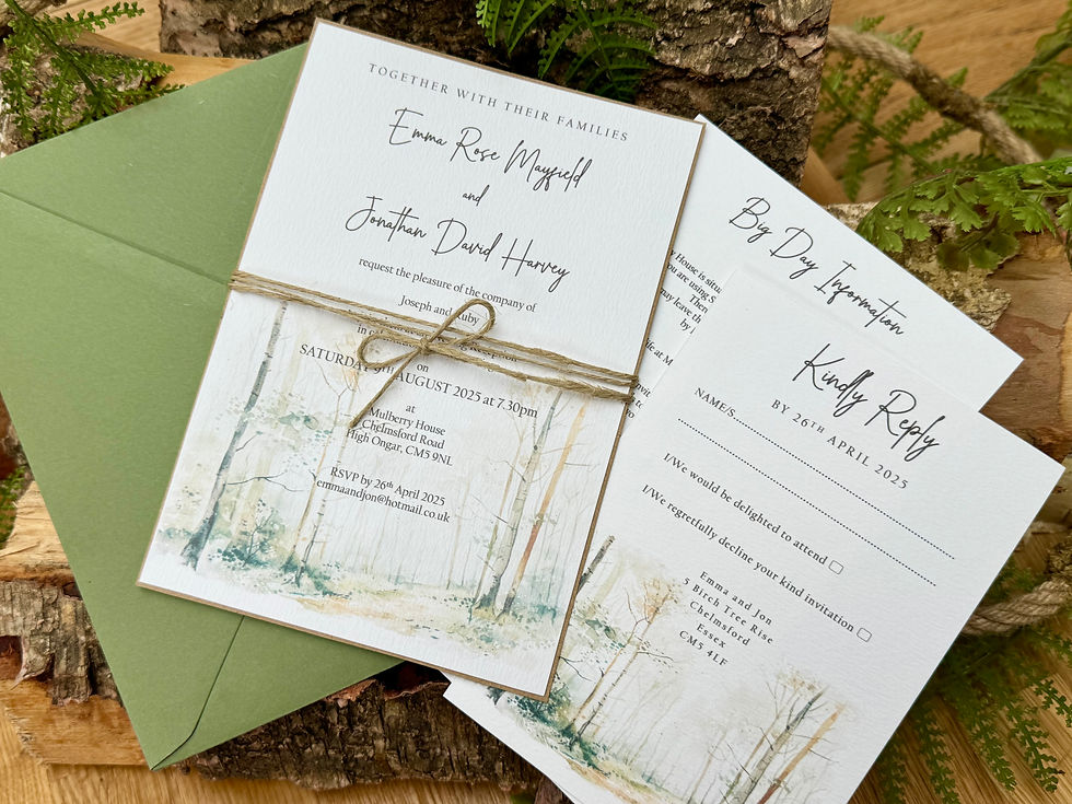 Thumbnail: Woodland evening invitation