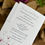 Thumbnail: Burgundy Fields  - Invitation/guest info card/label/eyelet and ribbon 
