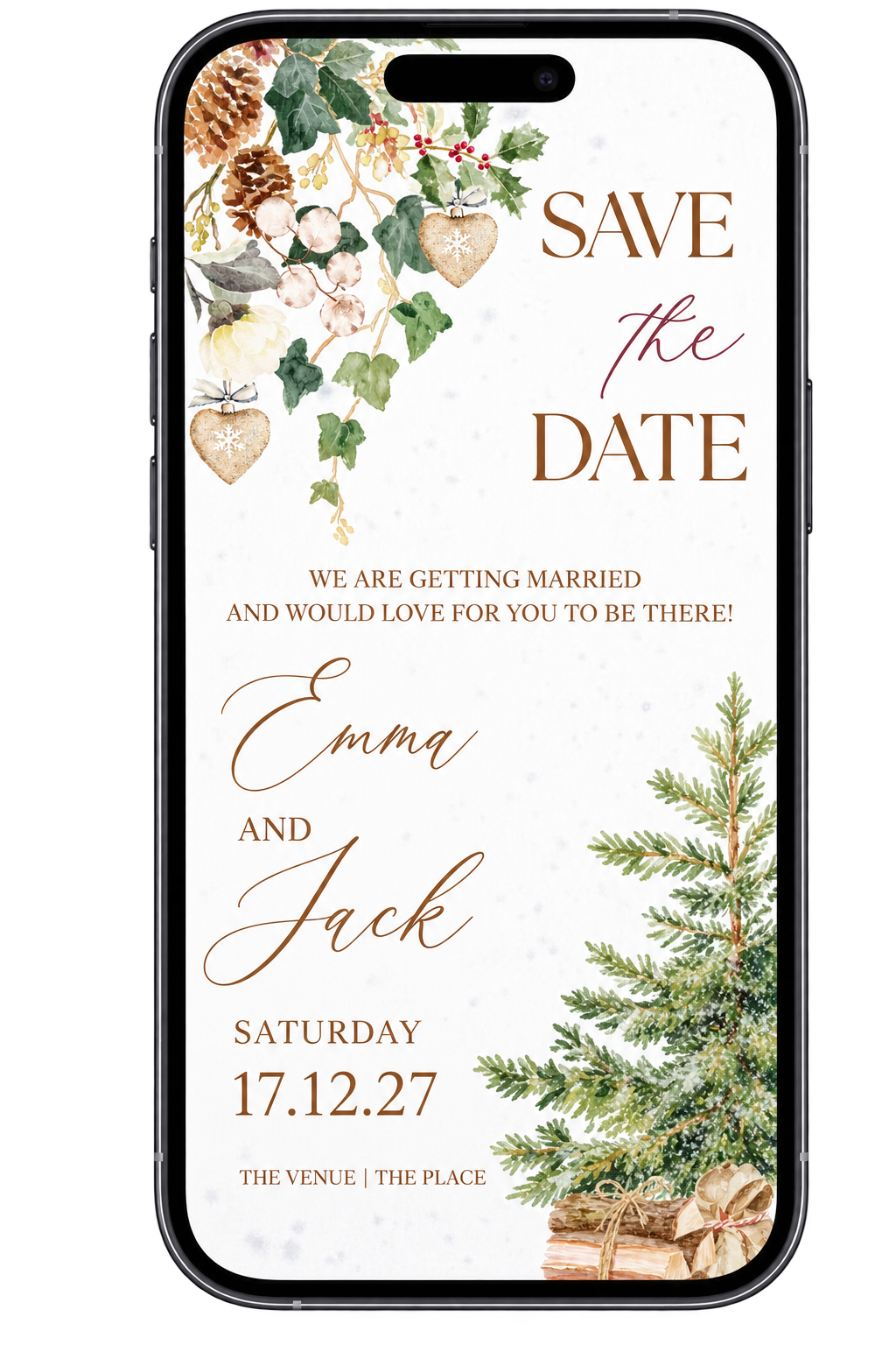 Rustic Winter - Digital Save the Date
