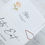 Thumbnail: Romantic Neutrals menu with guest name &  teardrop clip