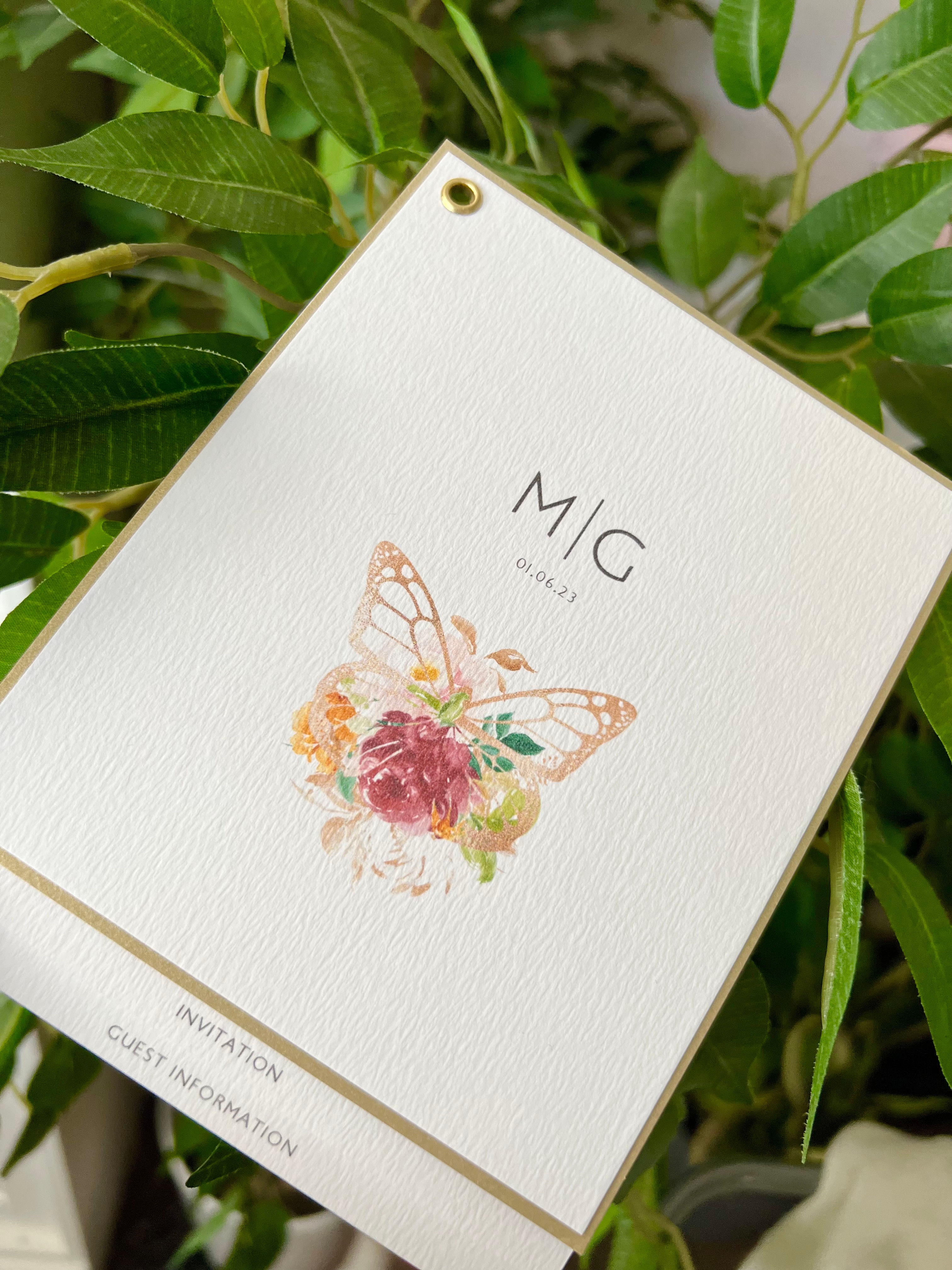 Butterfly Layered Invitation