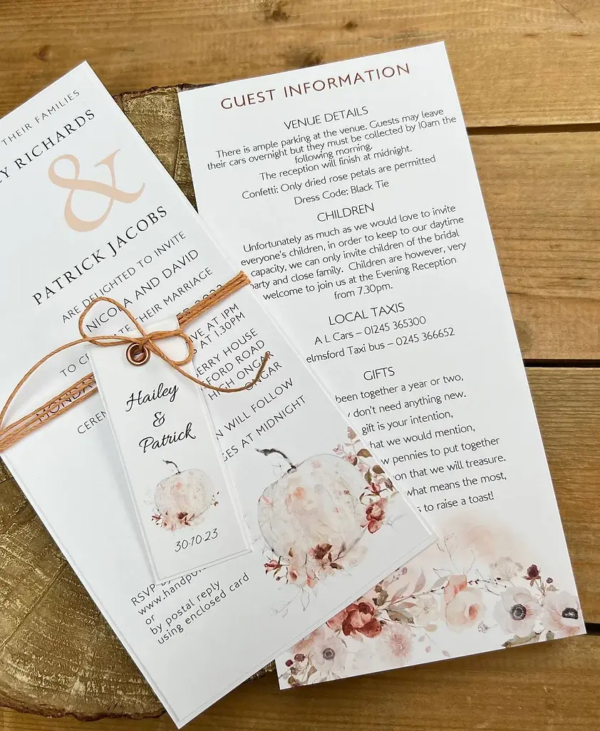 Thumbnail: Autumn Spice  - Wedding Invitation