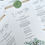 Thumbnail: Aeonium - Menu card with guest names, string and wax seal